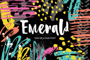 Emerald: A Brush Font with a Dancing Baseline and Distinct Character
