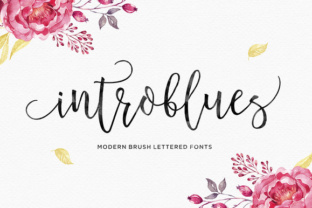 Introblues: A Modern Brush Font with Organic Energy