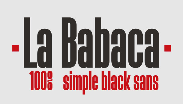 La Babaca and the Quiet Power of a Compressed Black Typeface