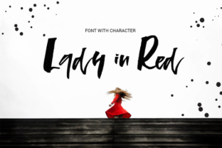 Lady in Red: Evaluating a Rough, Bold Font for Your Design Projects
