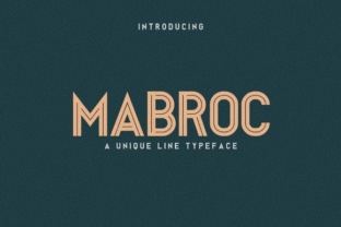 Mabroc: A Unique Line Typeface That Demands Thoughtful Use