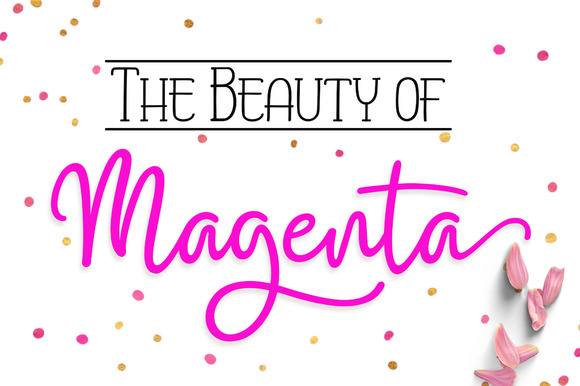 Magenta: Elegant Interconnected Font for Designers