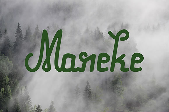 Mareke: A Retry Font with a Calligraphic Twist for Practical Workflows