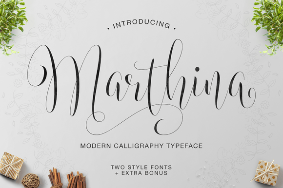 Marthina: A Flourished Script Font for Bold Design