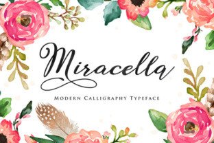 Miracella: A Handwritten Calligraphy Font for Elegant Design Projects