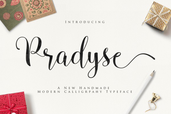Pradyse: A Script Font with Structure and Elegance for Professional Design Work