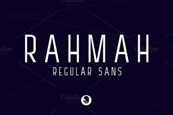 Rahmah & Rahmah Sans: A Modern, Squared Sans Serif Font for Creative Design