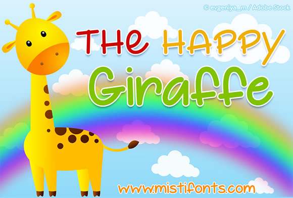 The Happy Giraffe: Playful Font for Design Projects
