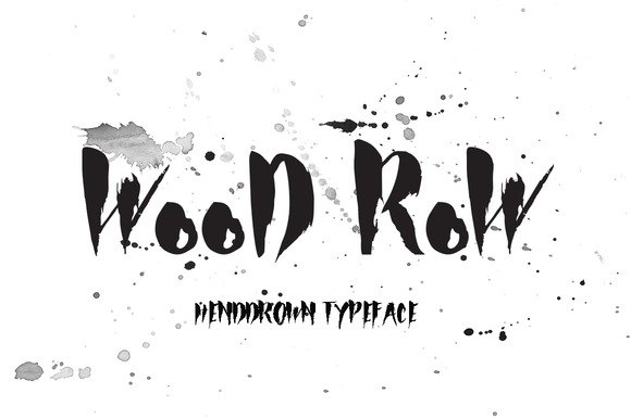Wood Row: A Brush Font That Brings Rough Elegance to Your Designs